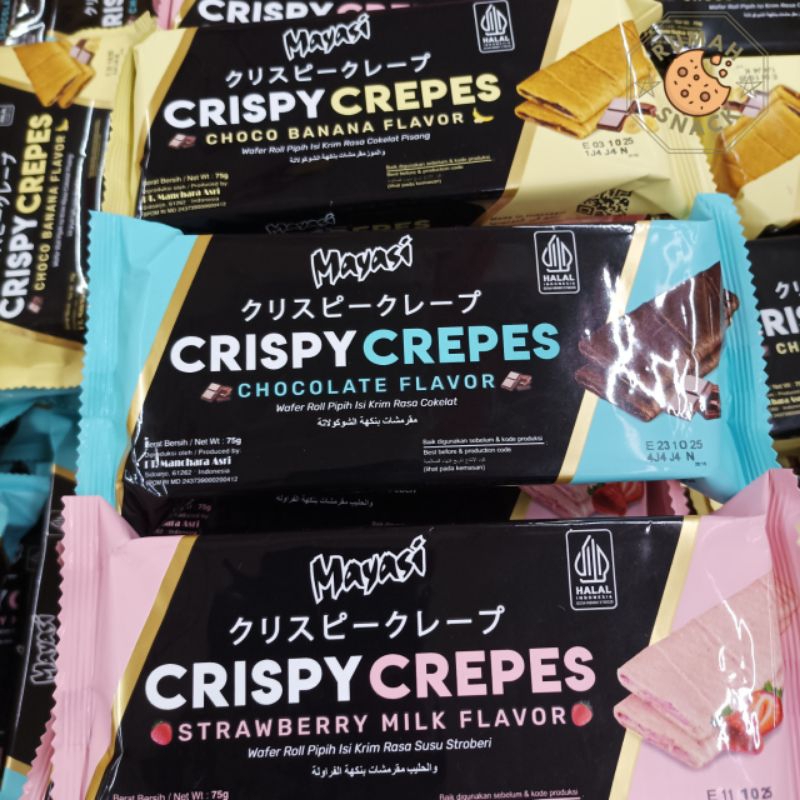 

Mayasi Crispy Crepes 75 gr Chocolate/Strawberry Milk/Choco Banana