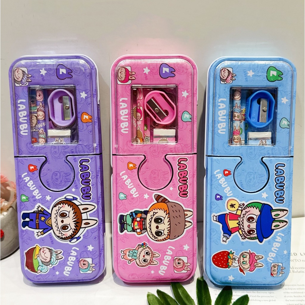 

PK3318 KOTAK PENSIL FREE PENSIL,PENGHAPUS,RAUTAN PENGARIS LUCU KARAKTER LABUBU STATIONARY