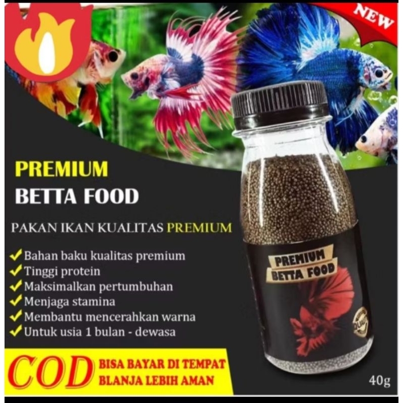 Pelet ikan cupang premium untuk pertumbuhan dan mutasi warna