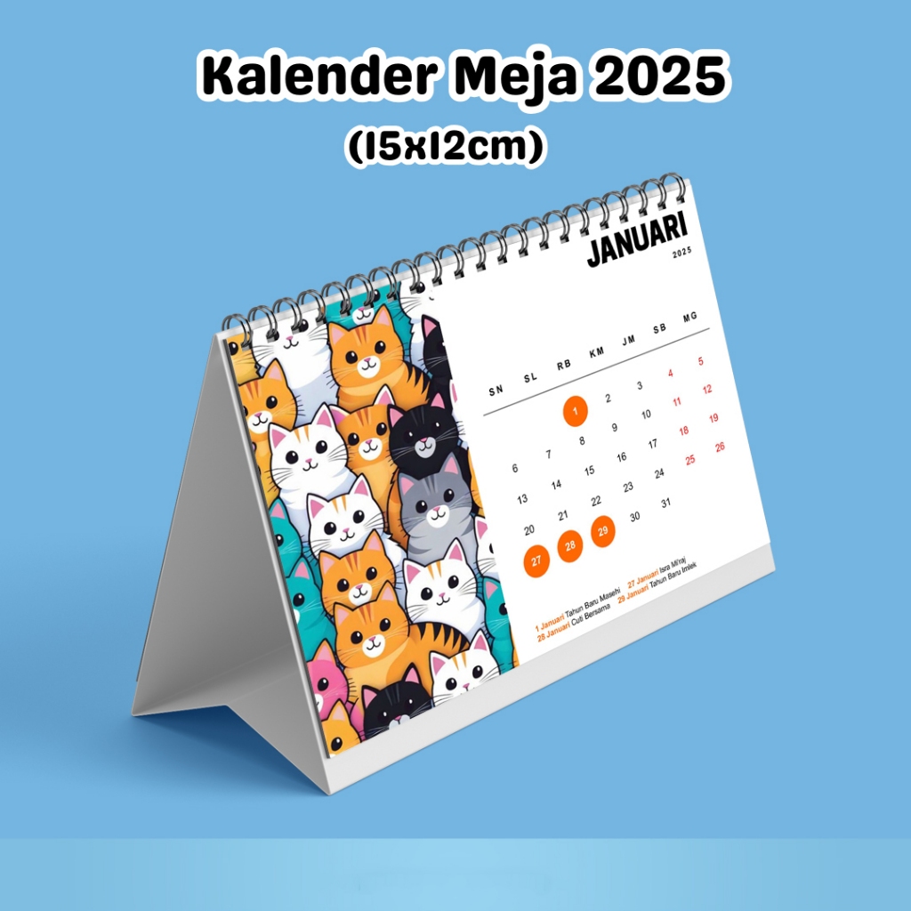 

Kalender 2025 Duduk - Cetak Kalender Meja Custom 2025