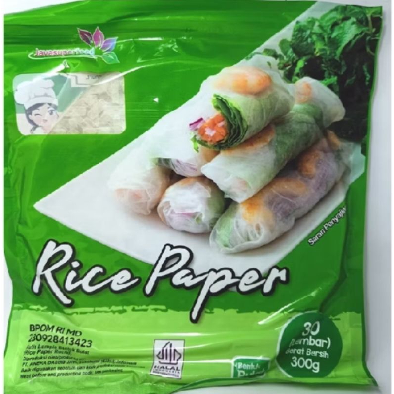 

rice paper bulat isi 20 lembar /kulit lumpia bentuk bulat