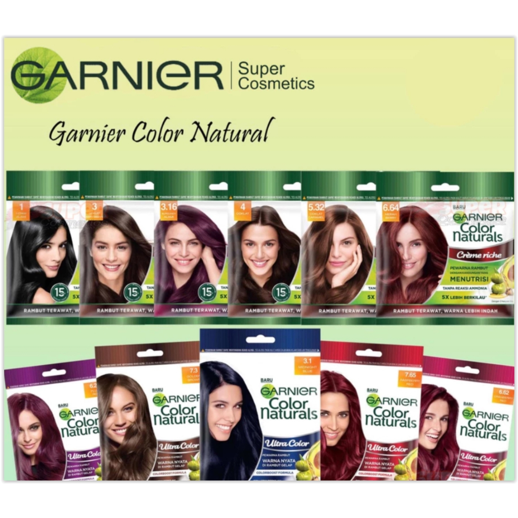GARNIER Color Naturals | Semir cat pewarna rambut Color Naturals Ultra Color Sachet