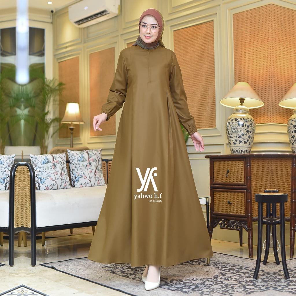DISKON GAMIS PNS/PEMDA/WARNA KHAKI/GAMIS PDH GURU/SERAGAM PNS WANITA TERLARLAIS/GAMIS PEMDA WANITA