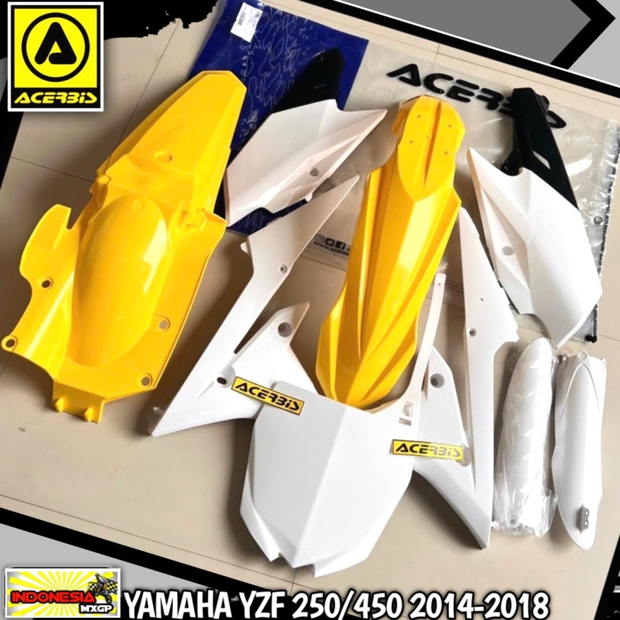 YAMAHA YZ - YZF 250 450 F 2014 2015 2016 2017 2018 - ACERBIS COMPLETE PLASTIK KIT - COVER BODY FULL 