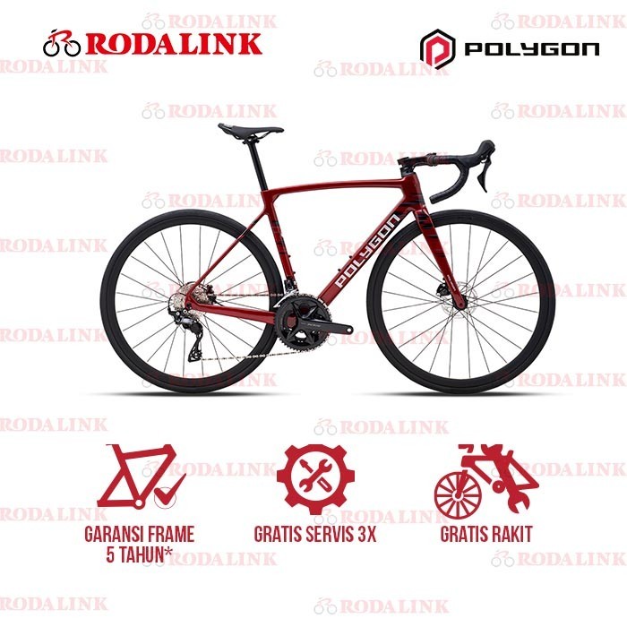 Polygon Sepeda Balap Road Strattos S7 Disc | Carbon Road Bike