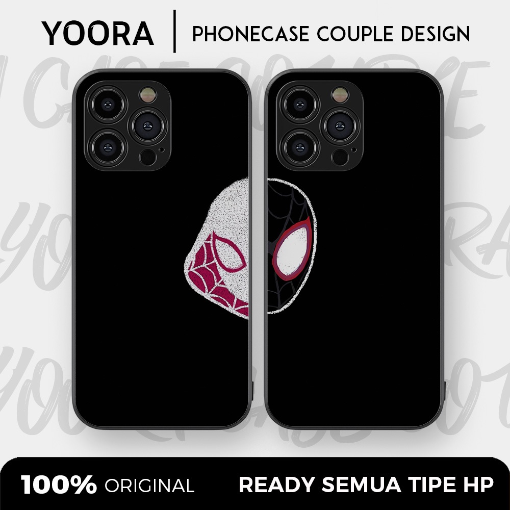 [SPI04] Custom Case Couple Spiderman Spidergwen Premium Bisa Untuk Semua Tipe Hp