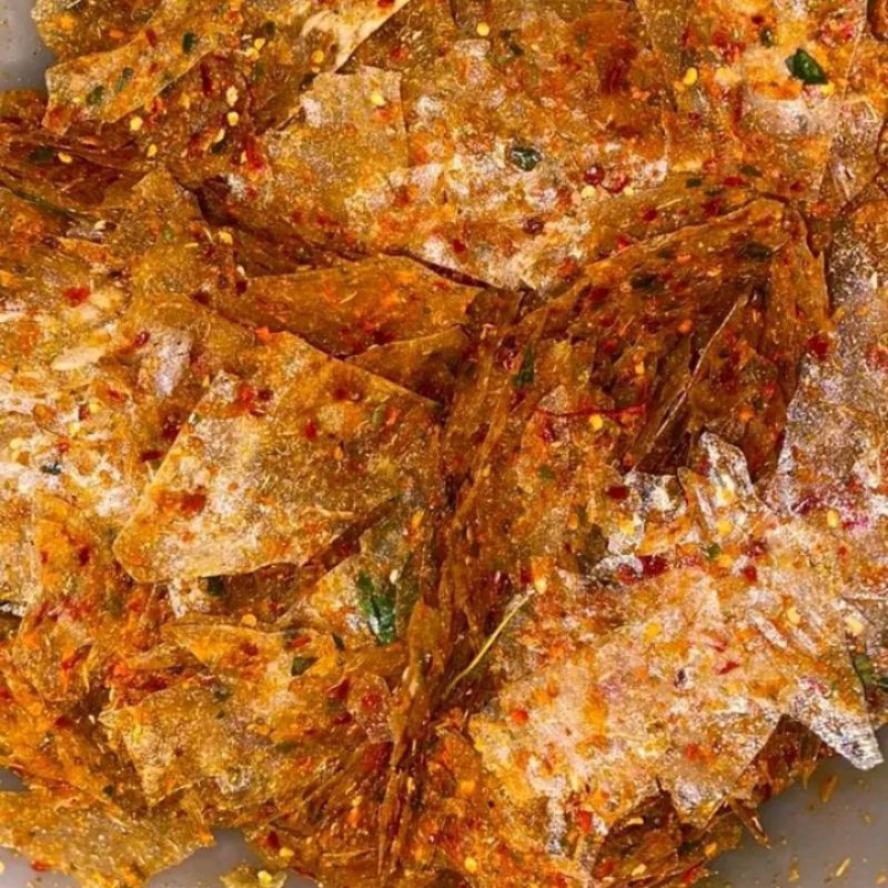 

Keripik kaca pedas daun jeruk 1 kg/kripca pedas