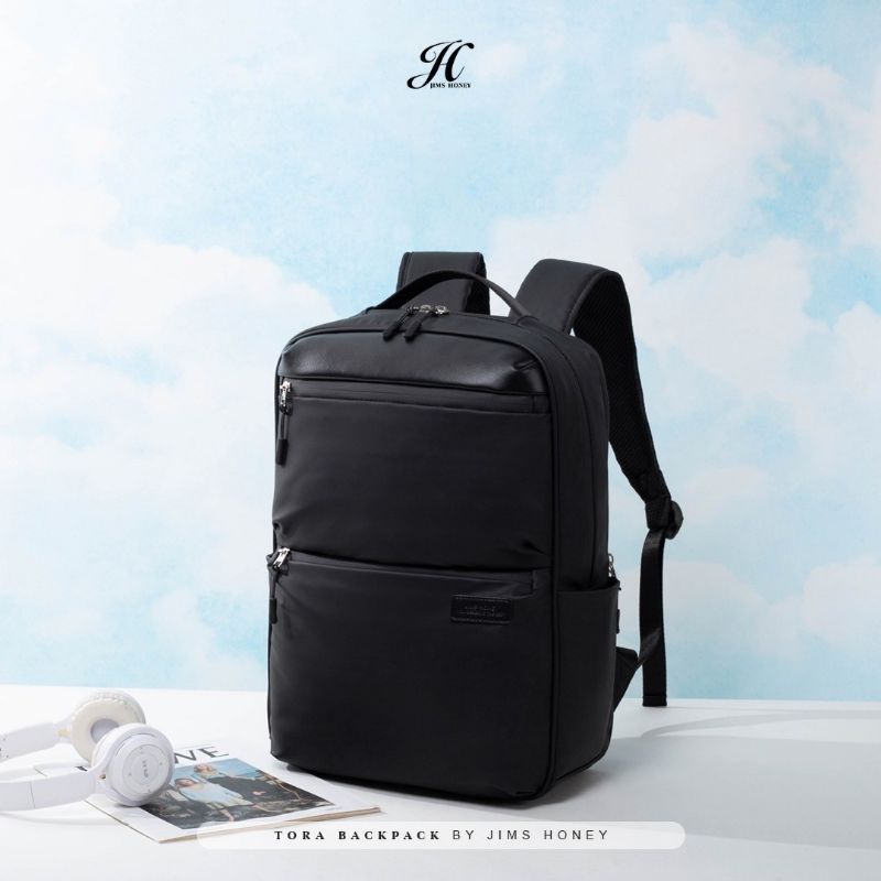 Jims Honey Tas Ransel Hitam Tora bagpack tas muat leptop harga promo jimshoney tas gendong unisex si
