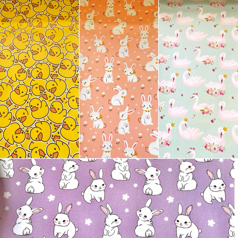 

KERTAS KADO DOFF 1 PCS KELINCI DOMBA BEBEK FLAMINGGO