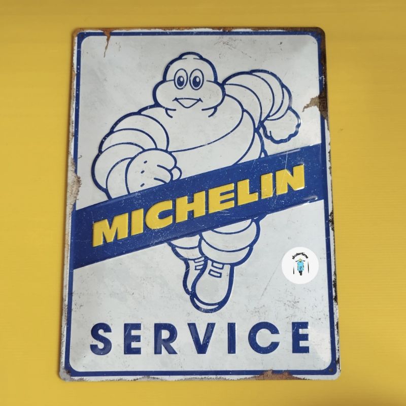 Enamel Vintage Michelin - Service (30 cm x 40cm)