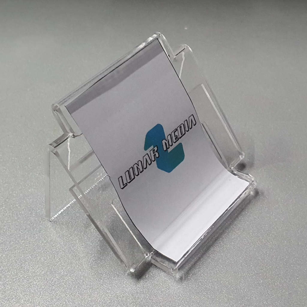 

PRICE TAG AKRILIK RAK STAND DISPLAY LABEL HARGA PRODUK UK 4 X 6 CM DUAL MODE