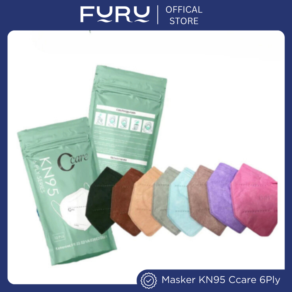 FURU MASKER  C-CARE KN95 6PLY ISI 10 PCS - CCARE  C CARE