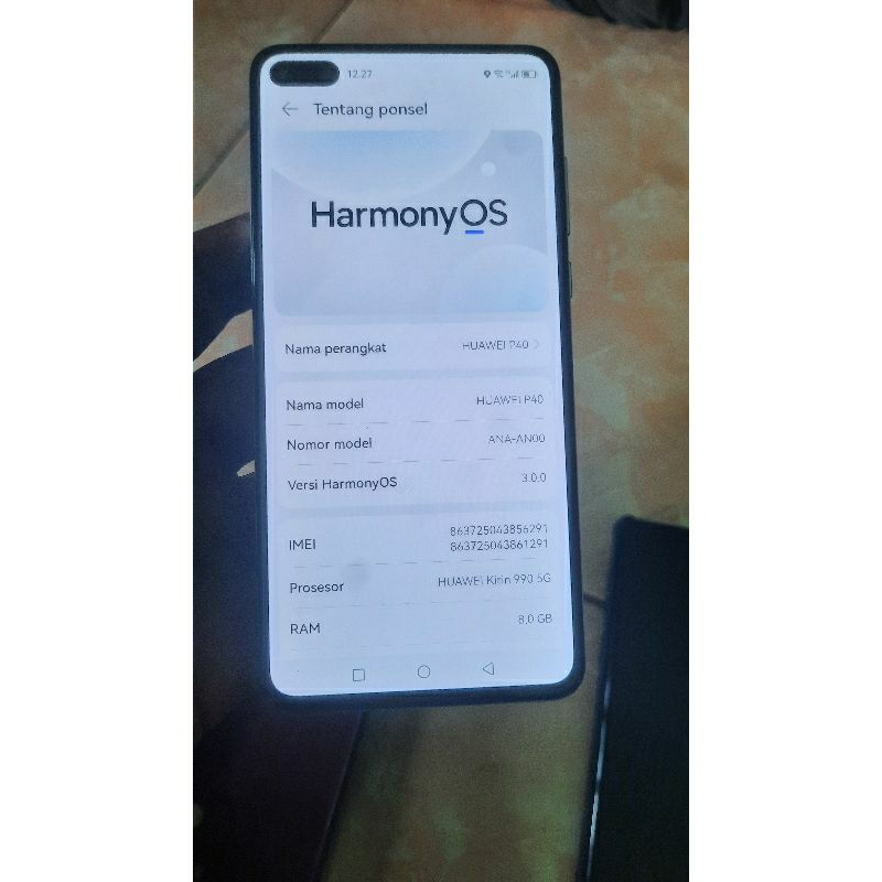 HUAWEI P40 non pro sudah instal gms