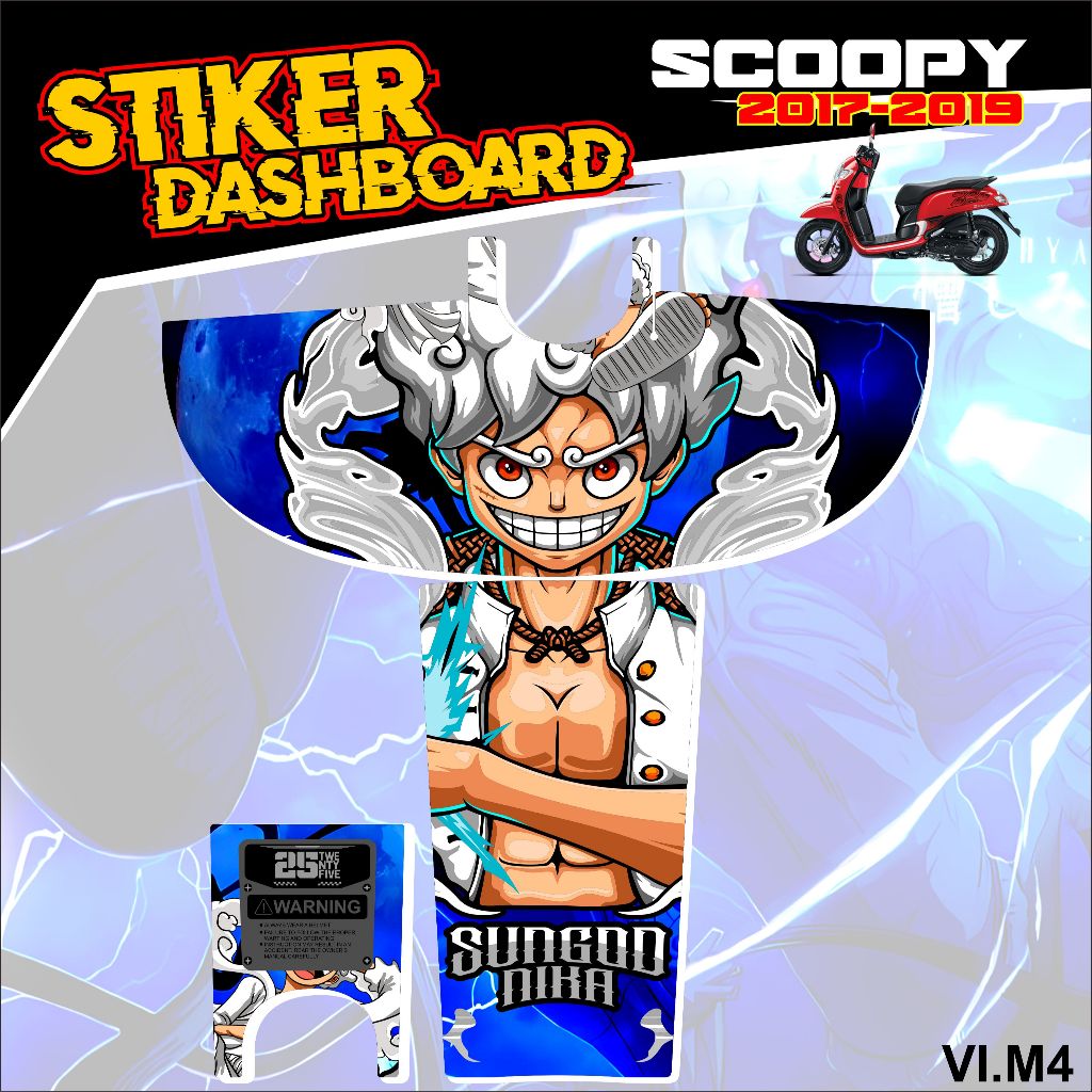 STRIPING DASHORAD SCOOPY 2017-2019/VARIASI 2/PELINDUNG DASHBOARD SCOOPY/STIKER DASHBOARD/SCOOPY 2017