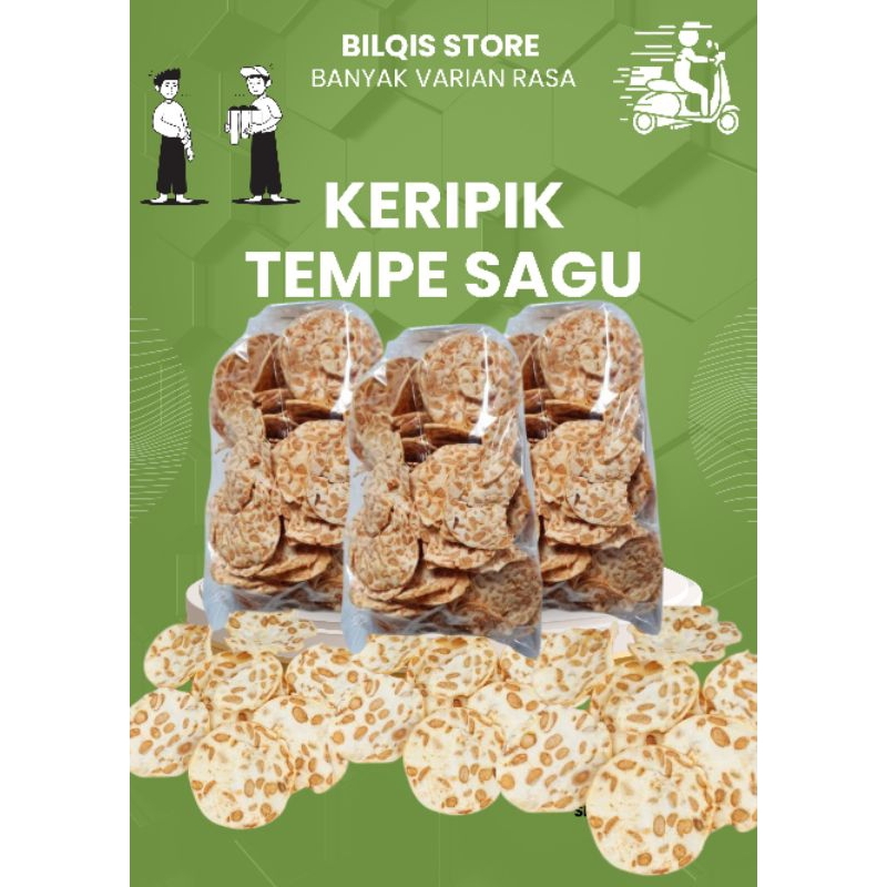 

keripik tempe ber aneka rasa 200gr produk original