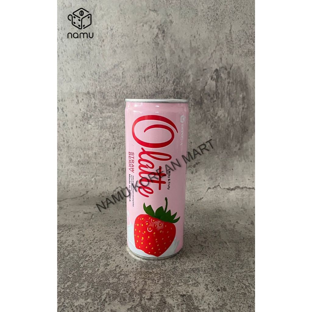 

DongA Olatte Strawberry Can 240ml / Minuman Korea / Minuman Susu Rasa Stroberi