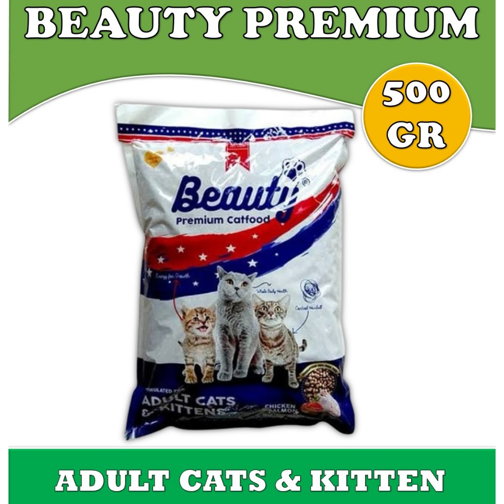 Beauty Cat Food Repack 500 Gr, Makanan Kucing