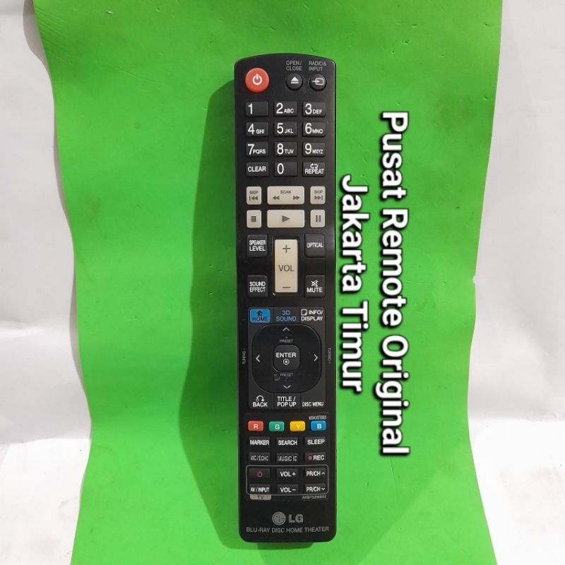 REMOTE REMOT DVD HOME THEATER LG 3D SOUND AKB73356002 ORIGINAL ASLI