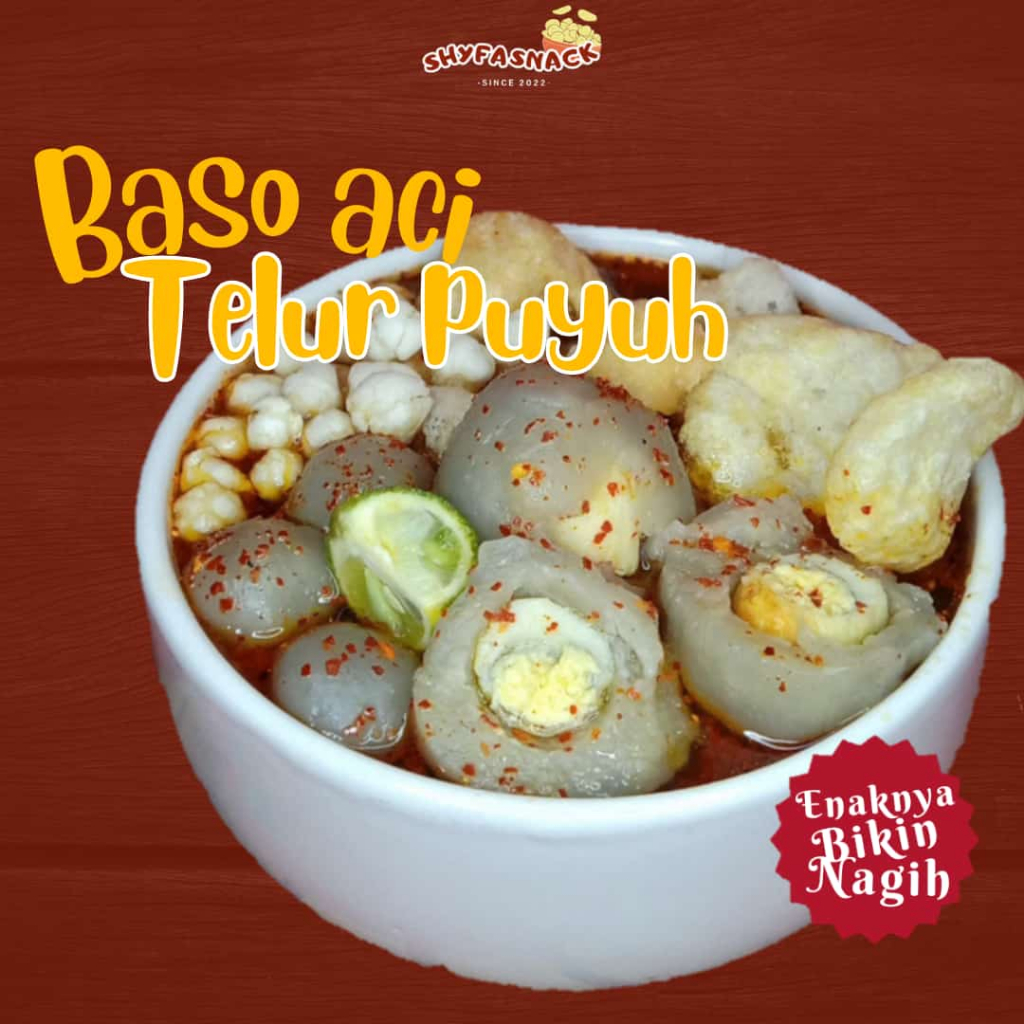 

BASO ACI ISI TELUR PUYUH KHAS SHYFA SNACK