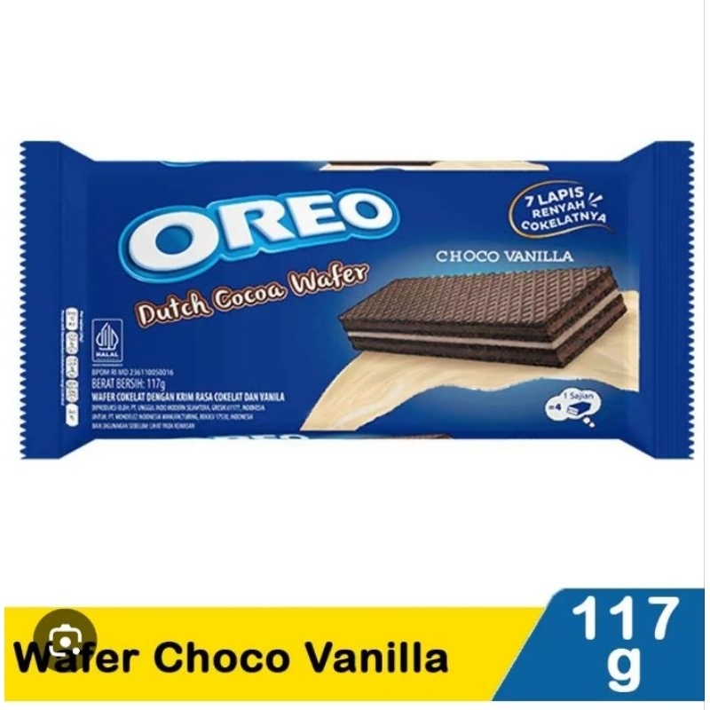 

Oreo dutch cocoa wafer choco vanilla 117gr