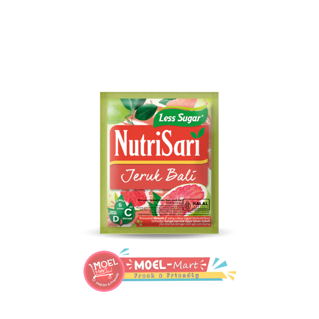 

NUTRI SARI LESS SUGAR JERUK BALI 6GRX10'S