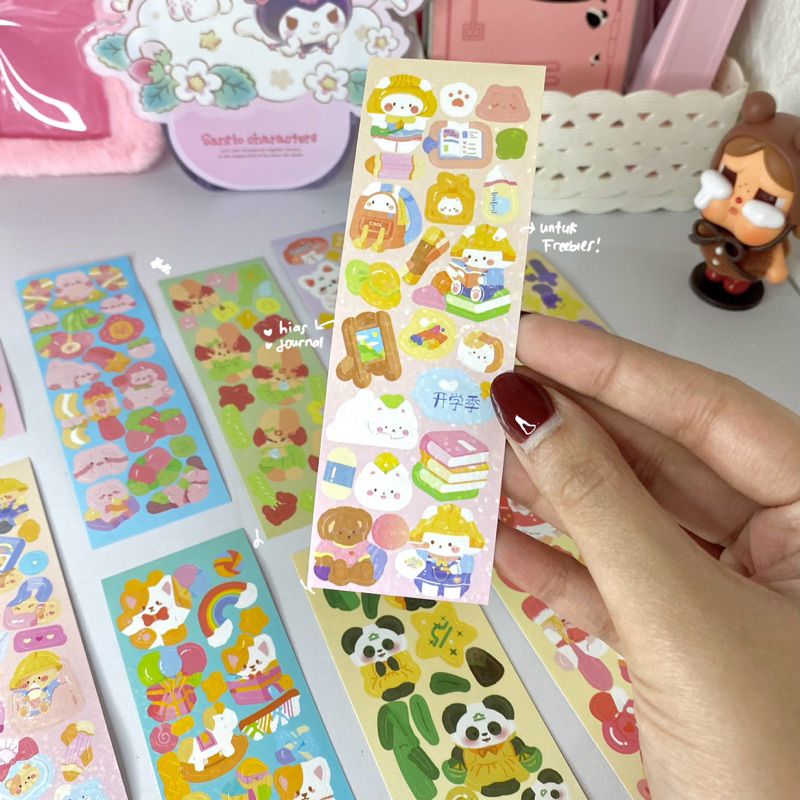 

S01 - STICKER KARTUN SHINY GLITTER LUCU