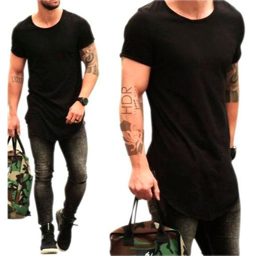 KAOS KURTA POLOS / KAOS POLOS LONGLINE KUALITAS PREMIUM / KAOS LONGLINE PRIA / KAOS POLOS LONGLINE B