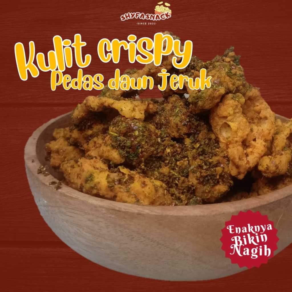 

KULIT CRISPY PEDAS DAUN JERUK 200GR