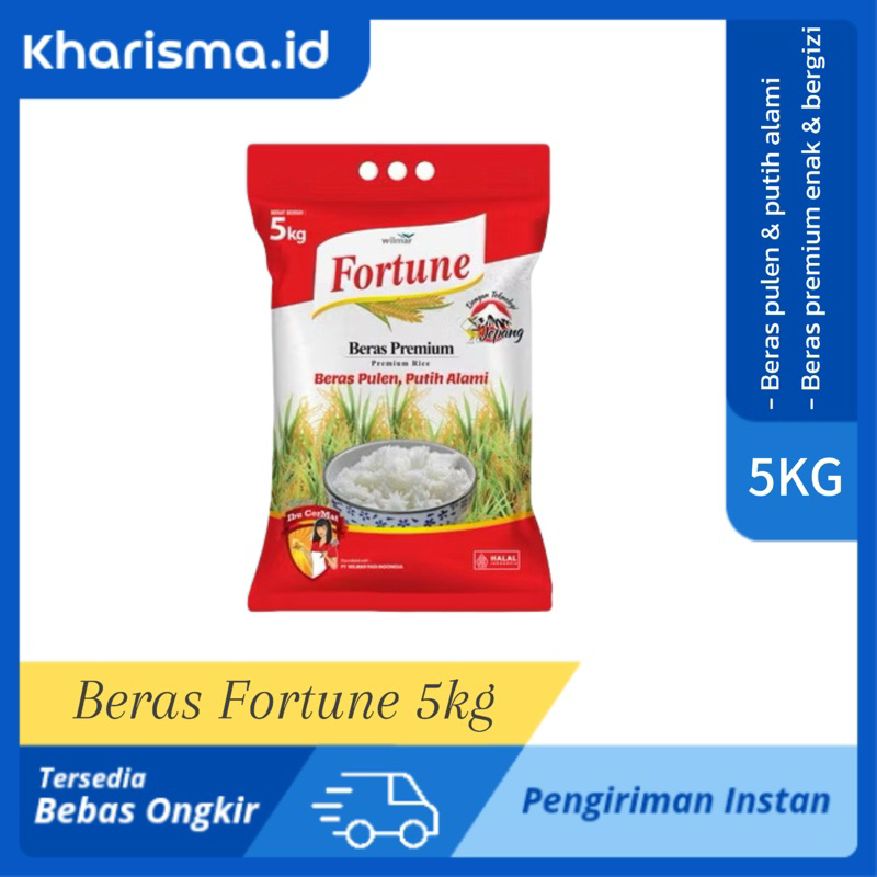 

BERAS FORTUNE KEMASAN 5KG BERAS PREMIUM MURAH