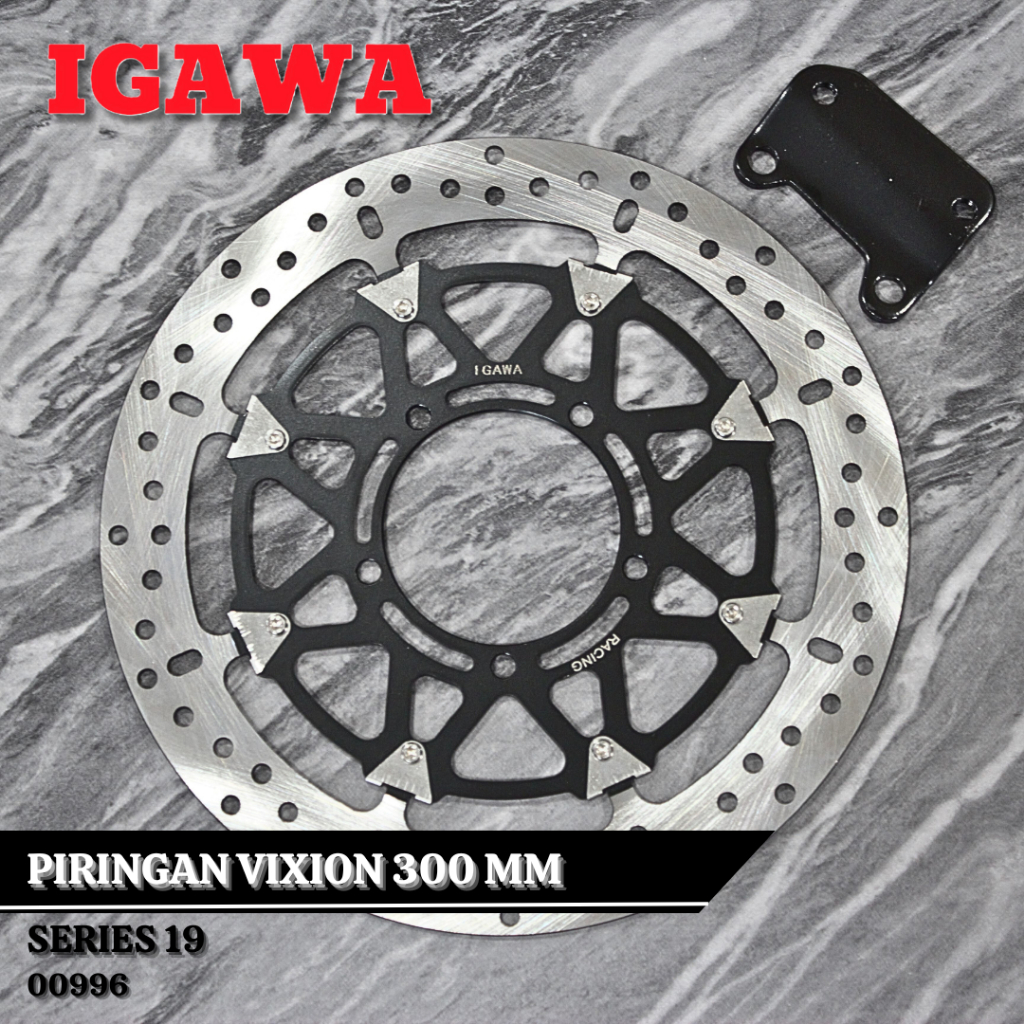 Piringan Vixion 300mm Seri 19 Igawa Piringan Depan Vixion Ukuran 300mm Free Breket Kaliper Standar