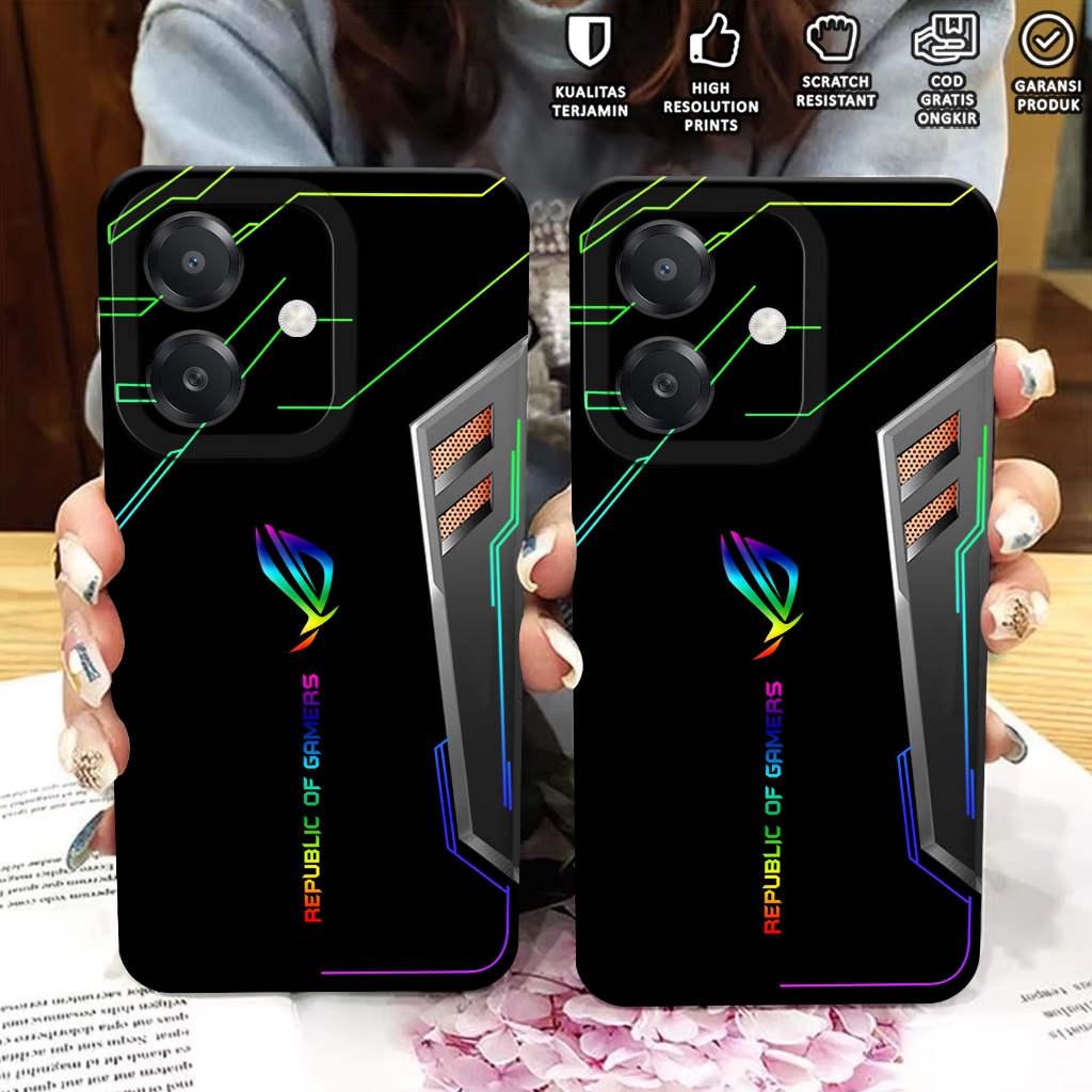 CASE OPPO A3 NFC - Case Hp Oppo A3 NFC Motif ROG - Softcase Hp Oppo A3 NFC - Casing Oppo A3 NFC - Ke