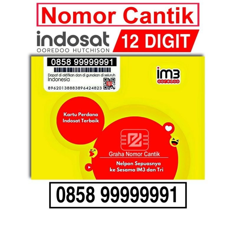 Perdana Nomor Cantik Indosat IM3 Sapta 7777777 8888888 9999999 0000000 1111111 2222222 5555555