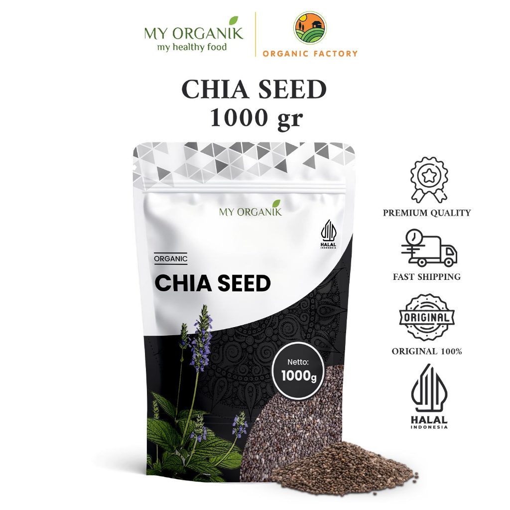 

My Organik Chiaseed Organik Chia Seed Premium Quality 1kg