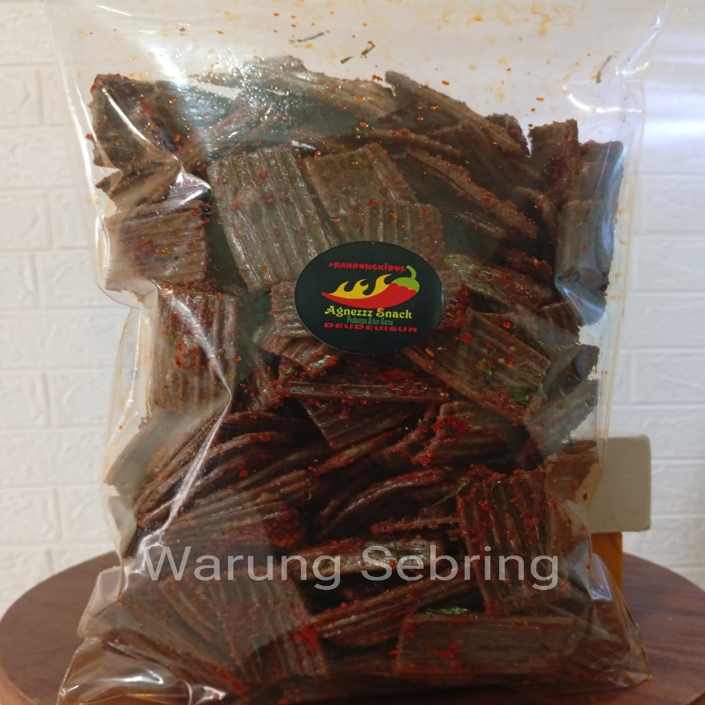 

Seblak kerupuk jengkol pedas daun jeruk cikruh isi 500 gram