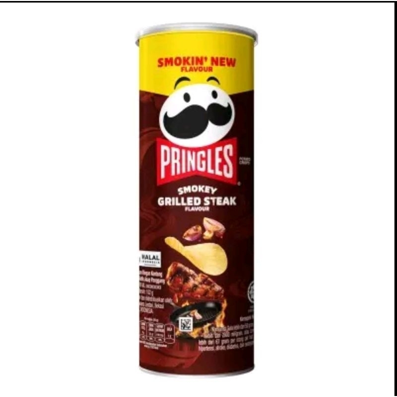 

Pringles Potato Crisps Smokey Grilled Steak 102G