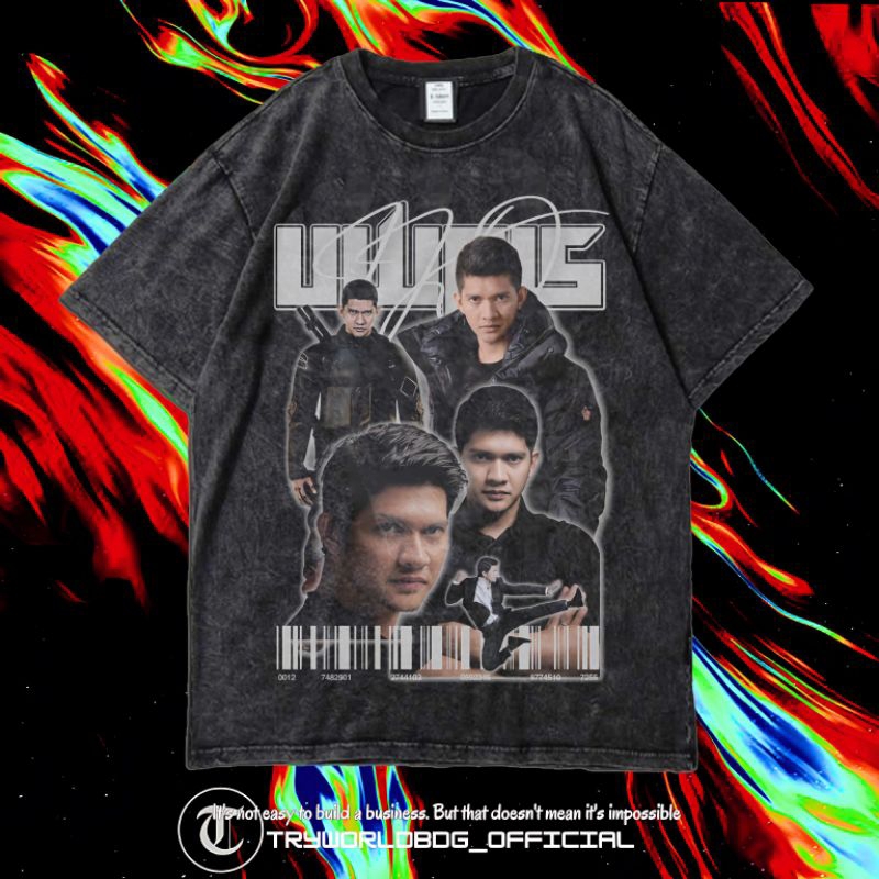 TRYWORLDBDG OFFICIAL "IKO UWAIS" KAOS OVERSIZED | KAOS WASHED | STONE WASH | OVERSIZED T SHIRT | KAO