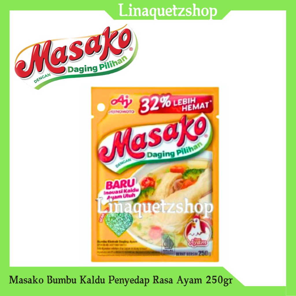 

MASAKO Bumbu Kaldu Penyedap Rasa Ayam 250gr