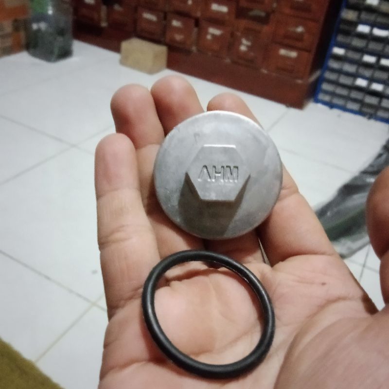 TUTUP KLEP/TIMELAR + ORING GRAND, PRIMA, SUPRA, SUPRA FIT, SUPRA FIT NEW ORIGINAL AHM