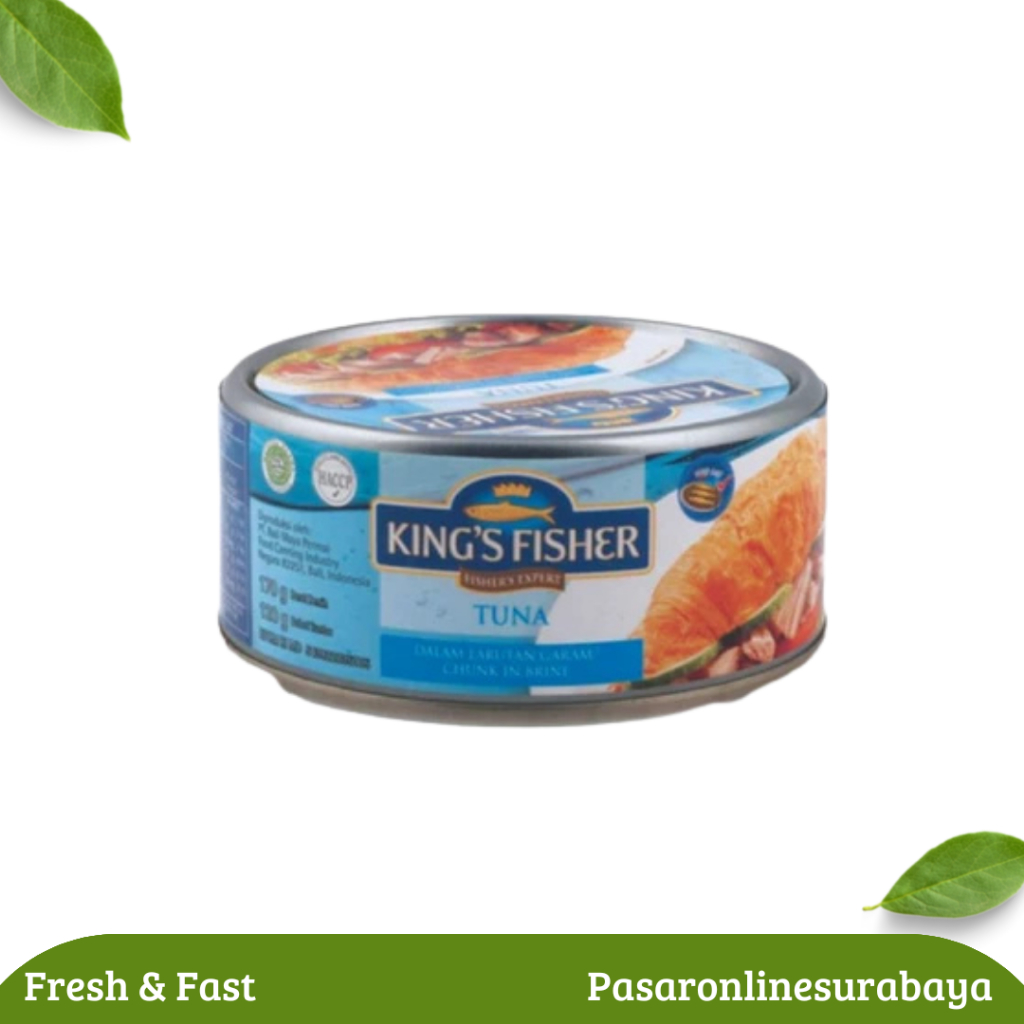

Kings Fisher Tuna In Brine 170 Gr ikan tuna kaleng instant