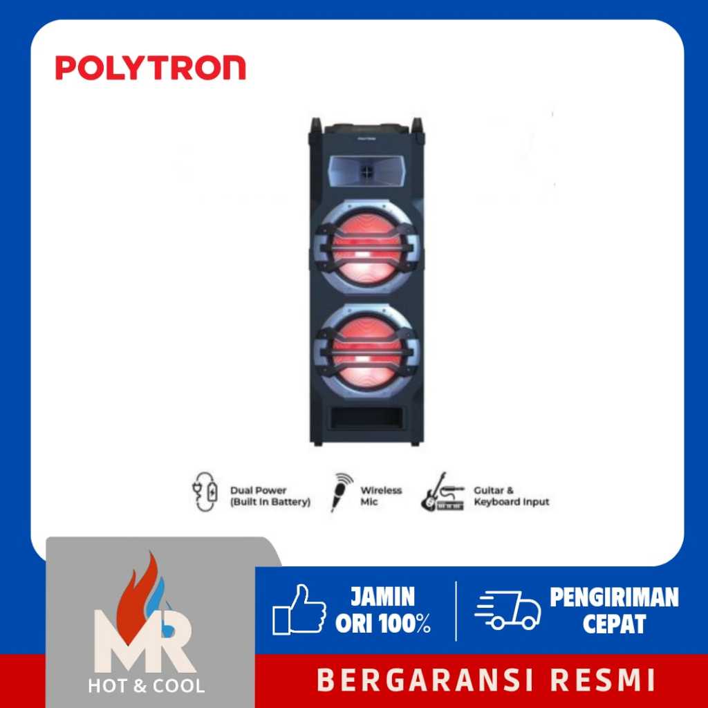 POLYTRON Portable Speaker PTS2K25 / PTS 2K25 Bluetooth + Mic Wireless