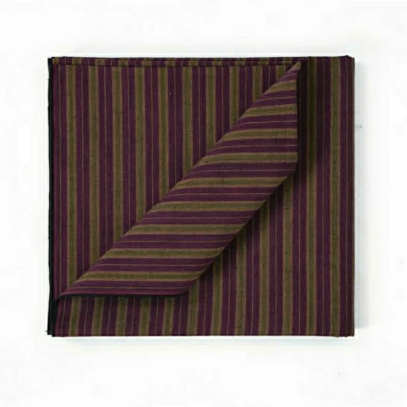 Kain Lurik Ungu Hijau Klasik / Kain Lurik Jogja Ungu / Bahan Sorjan Kebaya