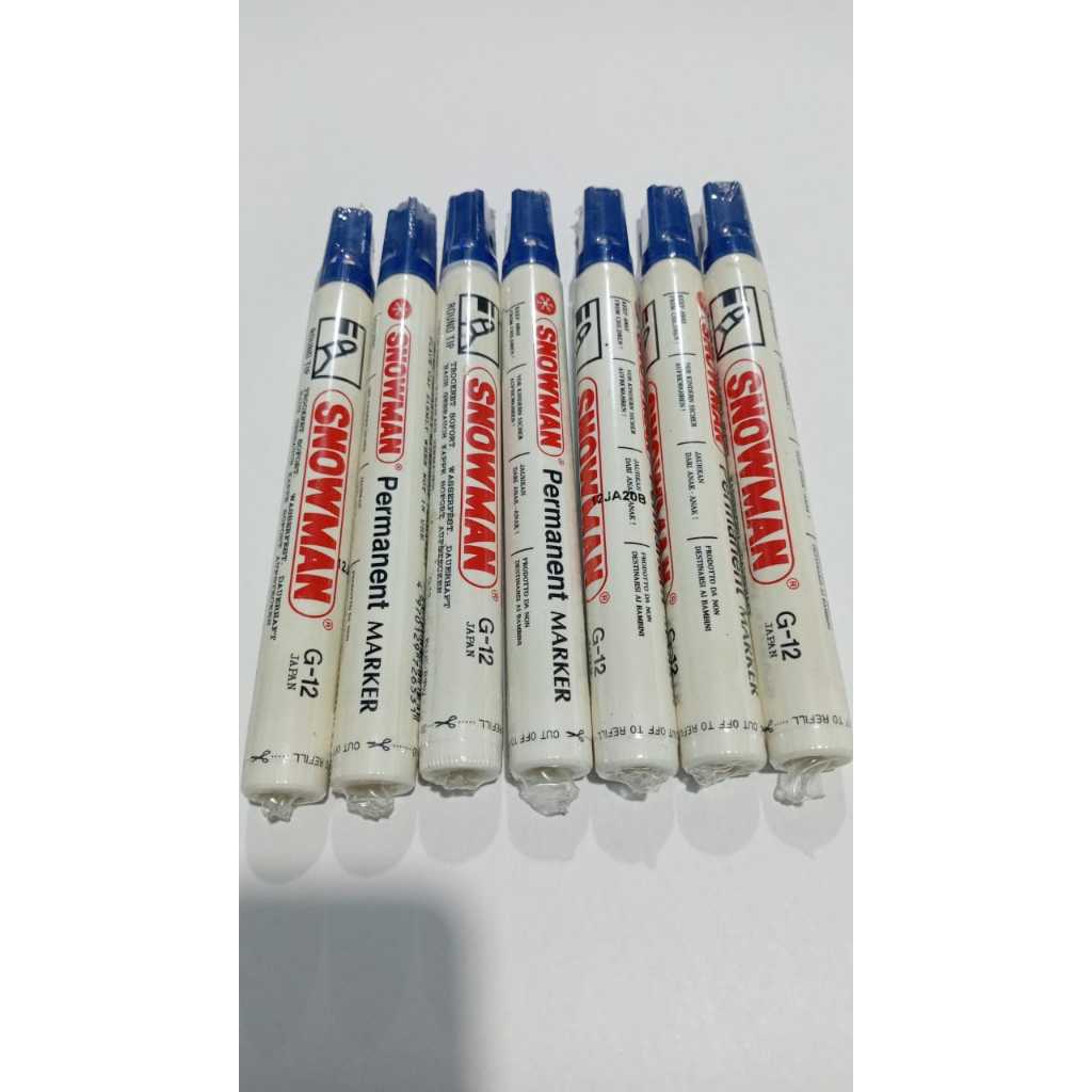 

SNOWMAN G-12 Permanen MARKER blue/biru