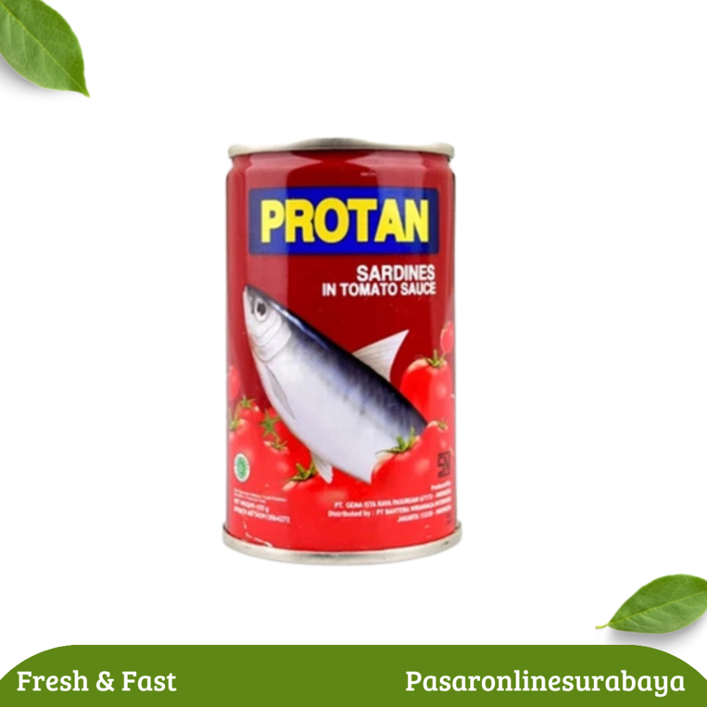 

Sarden Protan Saus Tomat 155 Gram Ikan Kaleng