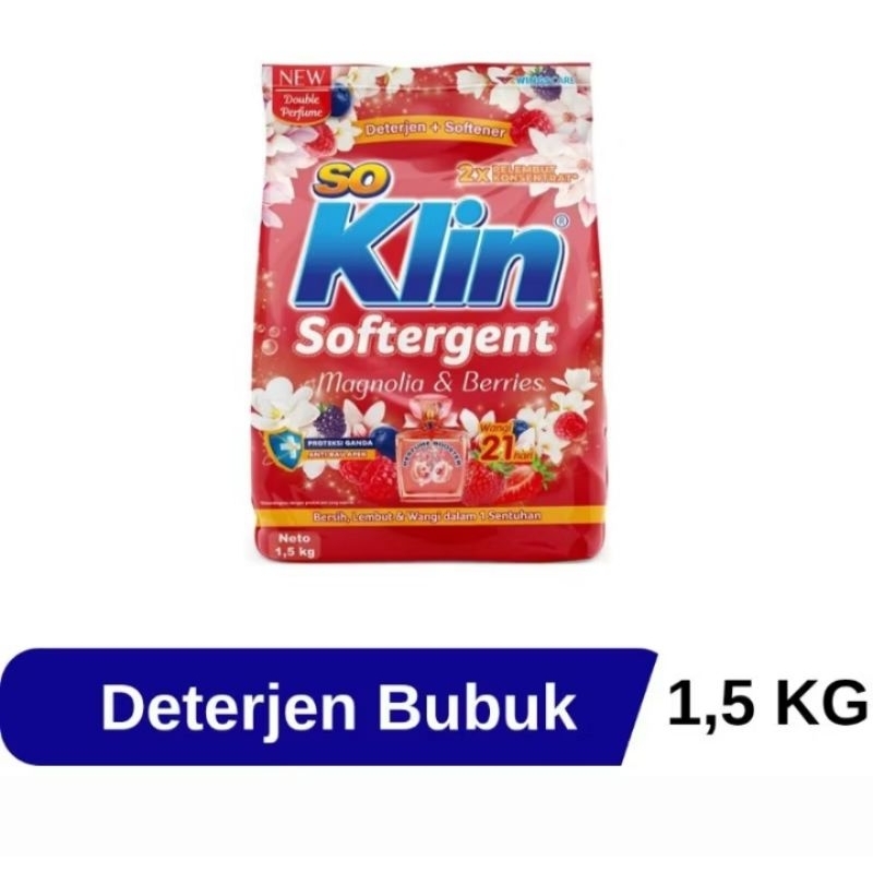 soklin detergent bubuk 1,5kg
