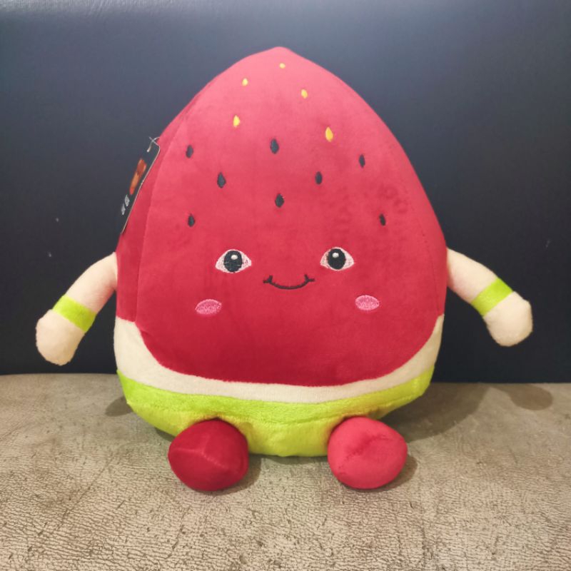 [SALE!!] Mr. DIY Boneka Semangka Watermelon Soft | Boneka Karakter Buah Mainan Anak Balita