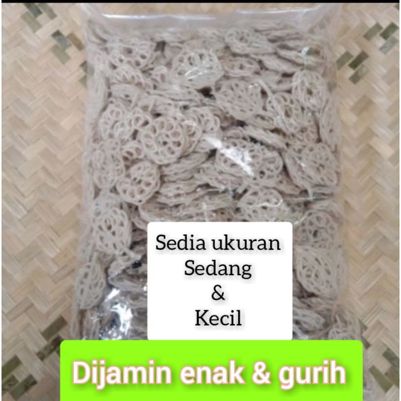 

kerupuk mawar mentah 1 kg,sedia ukuran sedang dan kecil