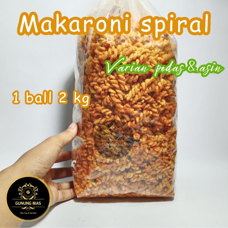 

MAKARONI SPIRAL MACARONI SPIRAL RASA PEDES Berat bersih 1 BAL - Pedas