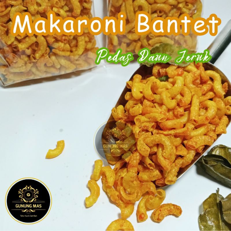 

MAKARONI BANTET - MAKARONI BANTAT- 500GR / RASA DAUN JERUK / MAKRONI / MACARONI / KILOAN