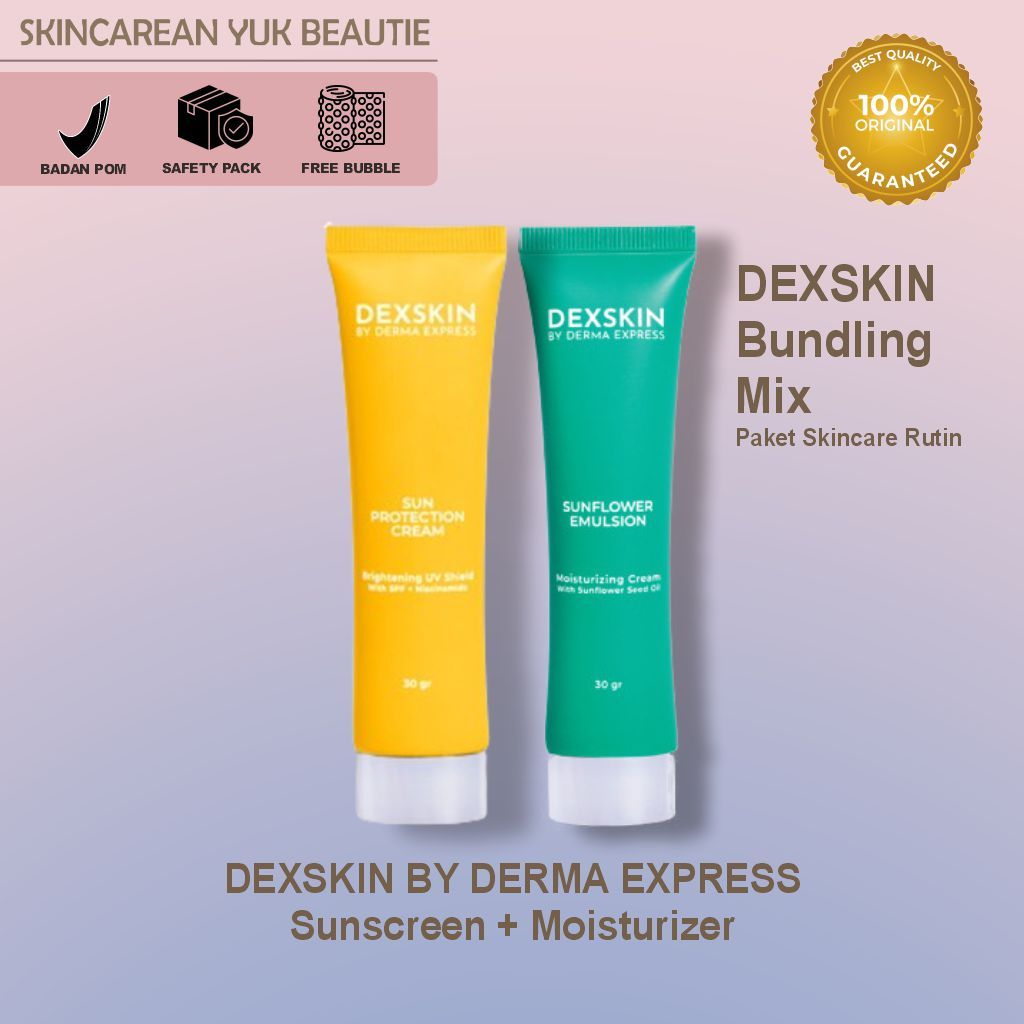 DEXSKIN DERMA EXPRESS Bundling Basic Mix (Sunscreen + Moisturizer)
