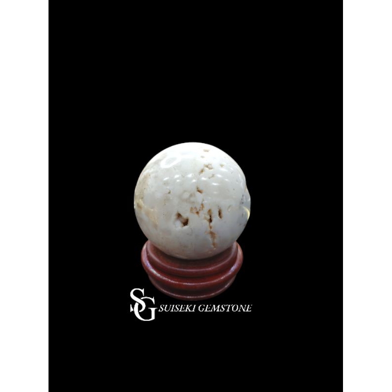 kristal bola batu alam